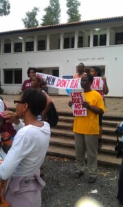 daughters of the african atlantic fund 2012 consultation participants during hope march near university of ghana campus