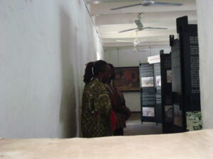 daughters of the african atlantic fund 2012 consultation participants view museum exhibit at el mina castle